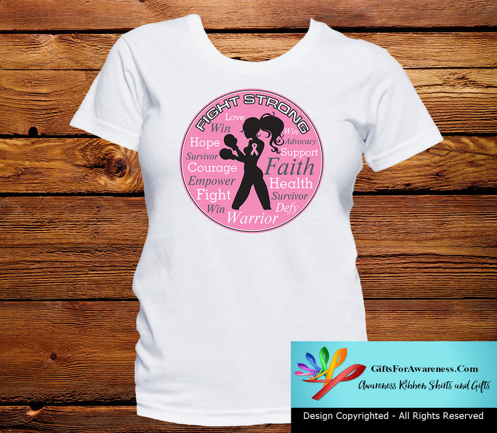 Breast Cancer Fight Strong Motto T-Shirts
