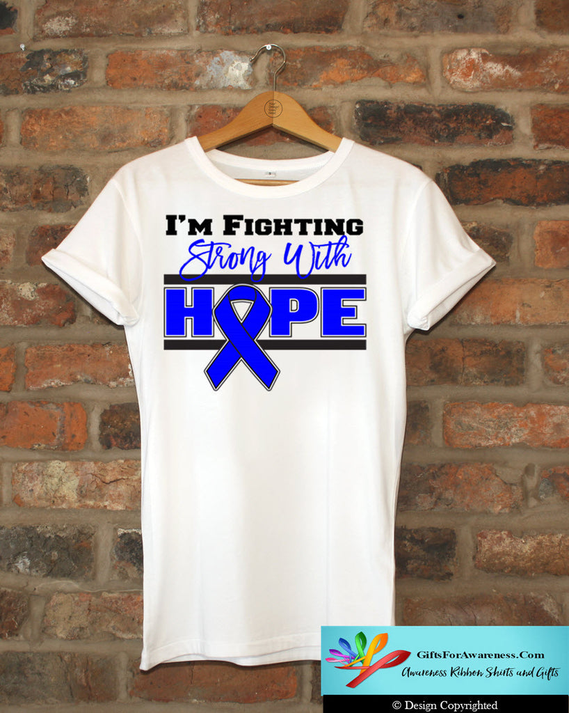 Colon Cancer Fighting Strong With Hope Shirts