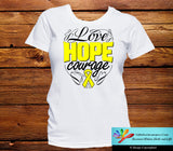 Ewings Sarcoma Love Hope Courage Shirts - GiftsForAwareness