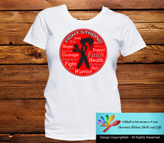 Heart Disease Fight Strong Motto T-Shirts - GiftsForAwareness