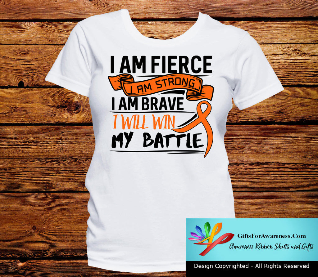 Leukemia I Am Fierce Strong and Brave Shirts