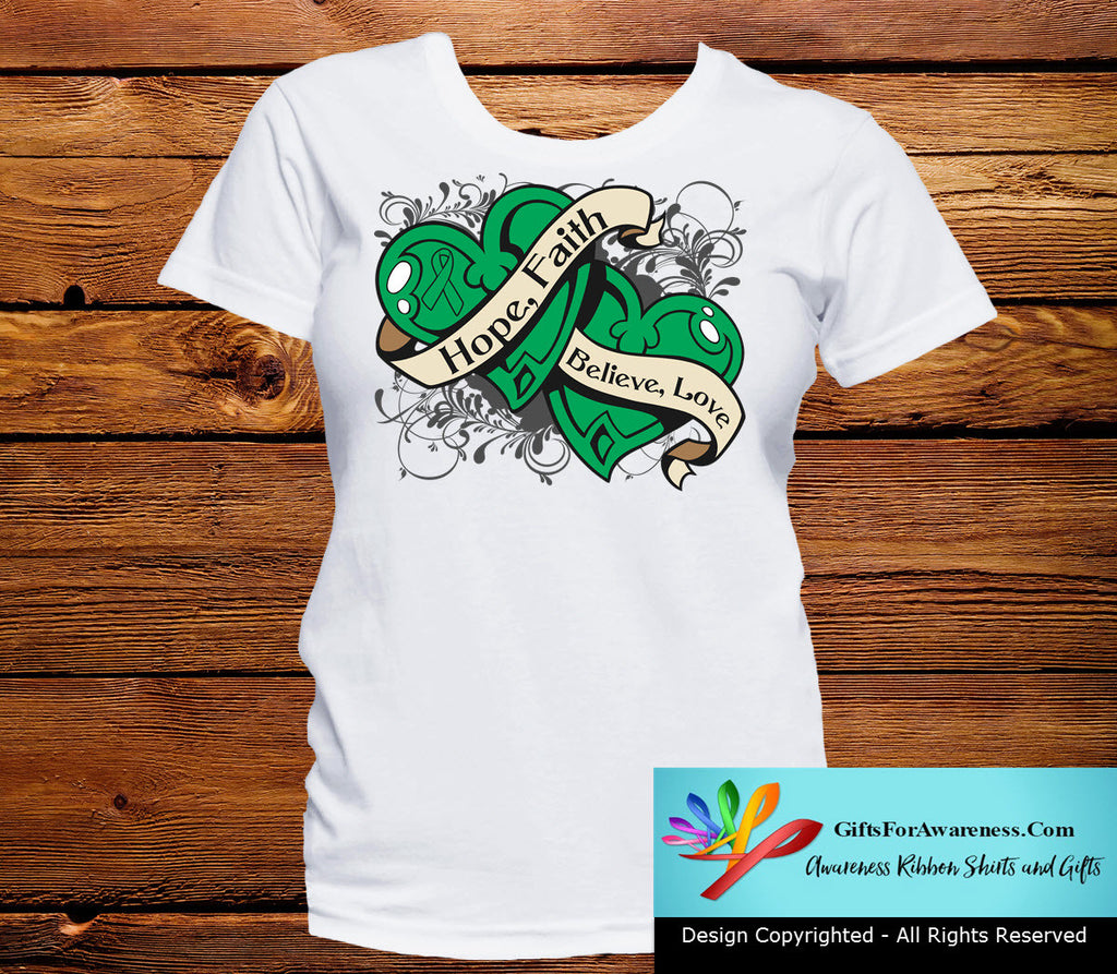 Liver Cancer Hope Believe Faith Love Shirts