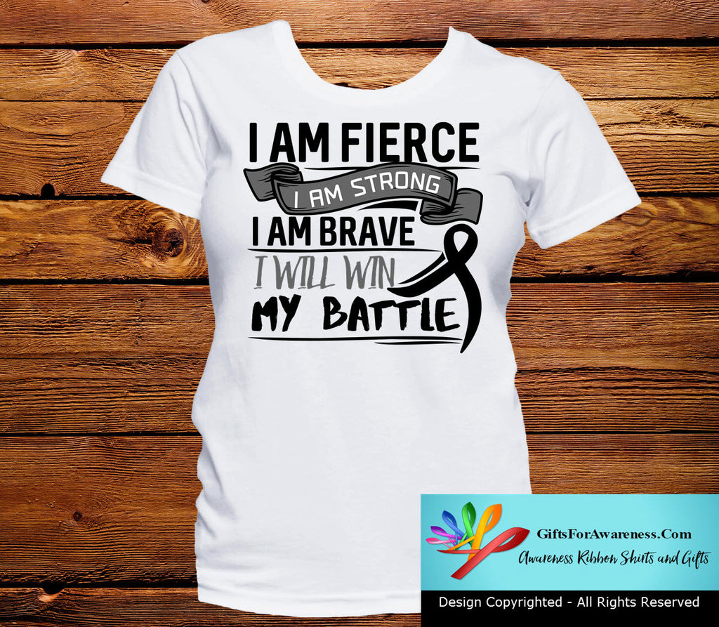 Melanoma I Am Fierce Strong and Brave Shirts