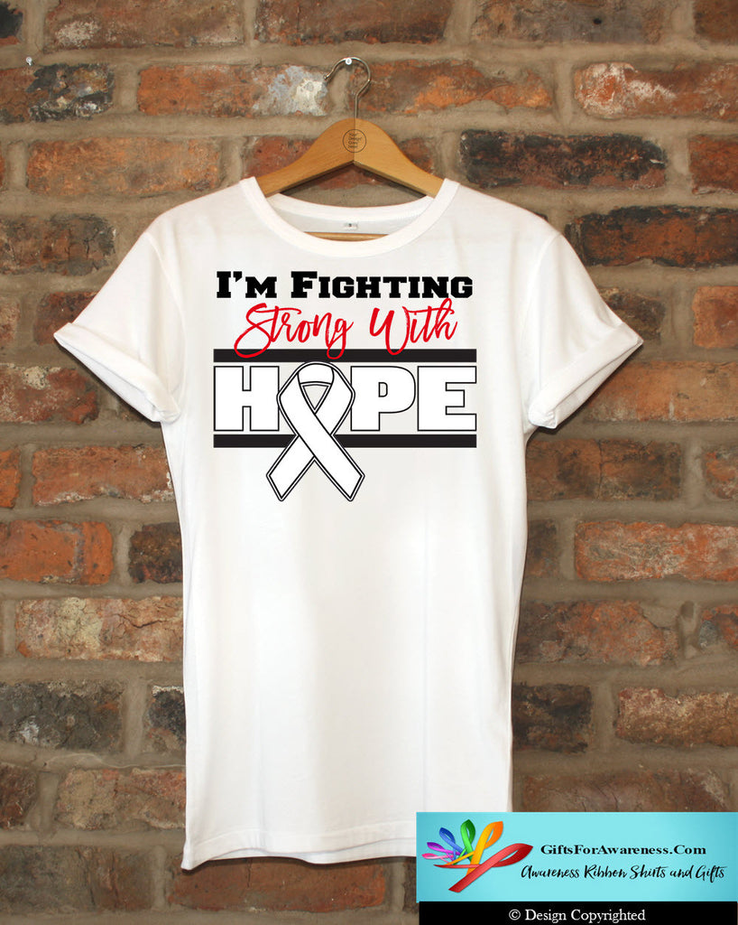 Mesothelioma I'm Fighting Strong With Hope Shirts