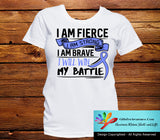 Stomach Cancer I Am Fierce Strong and Brave Shirts - GiftsForAwareness