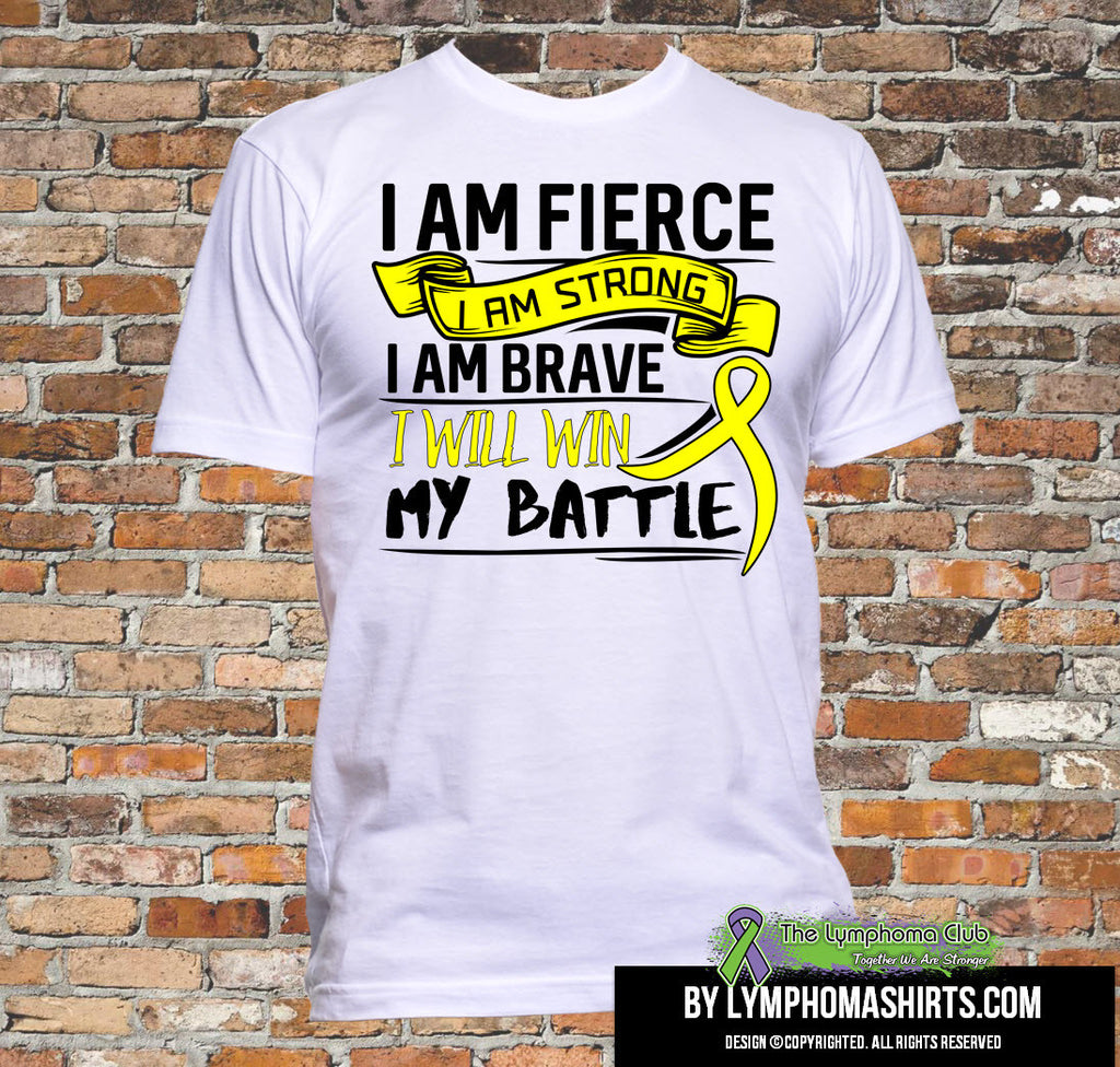 Testicular Cancer I Am Fierce Strong and Brave Shirts