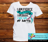 Thyroid Cancer I Am Fierce Strong and Brave Shirts - GiftsForAwareness