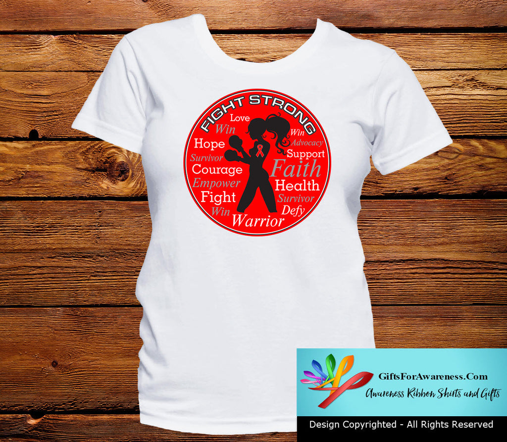 AIDS Fight Strong Motto T-Shirts