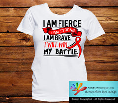 AIDS I Am Fierce Strong and Brave Shirts - GiftsForAwareness