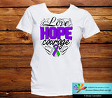 Anal Cancer Love Hope Courage Shirts - GiftsForAwareness