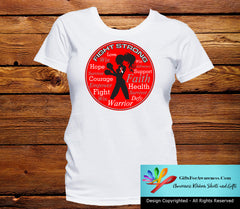 Aplastic Anemia Fight Strong Motto T-Shirts - GiftsForAwareness