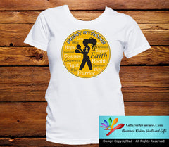 Appendix Cancer Fight Strong Motto T-Shirts - GiftsForAwareness