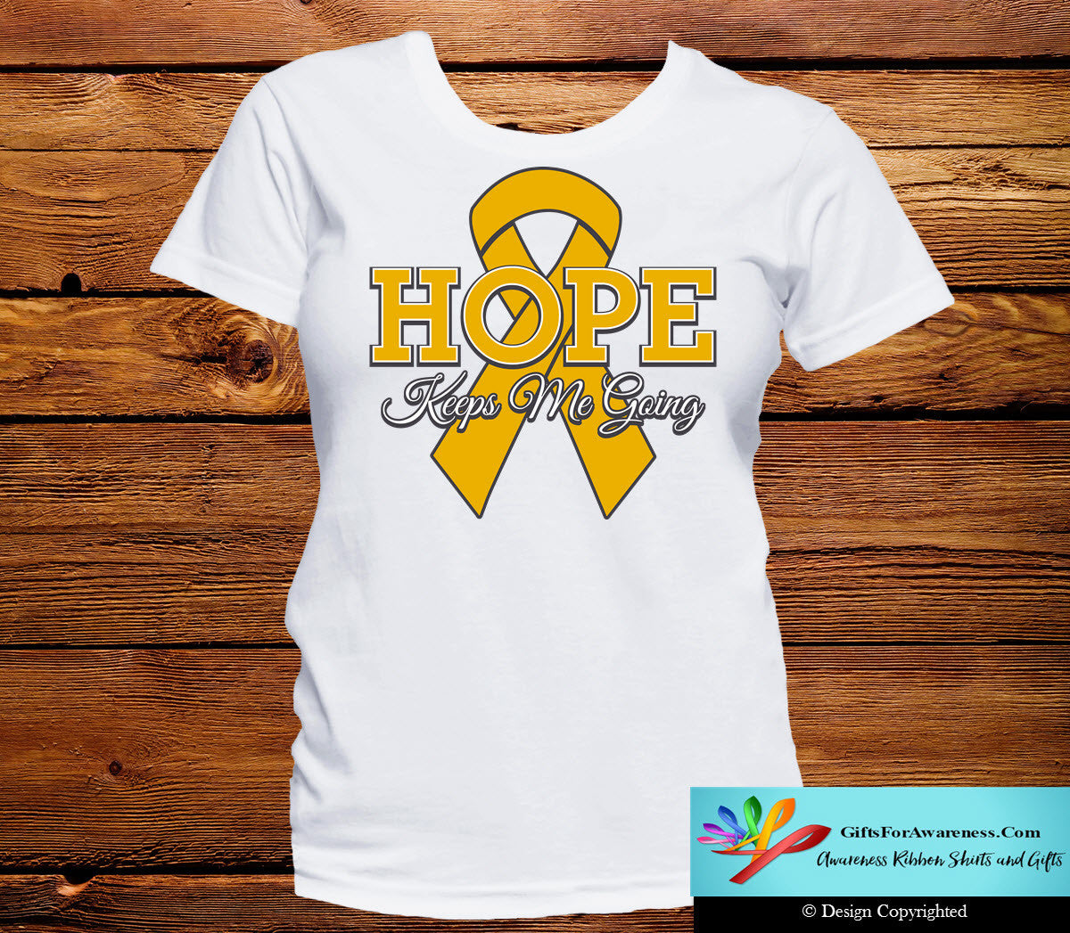 Appendix Cancer Hope Keeps Me Going Shirts - GiftsForAwareness