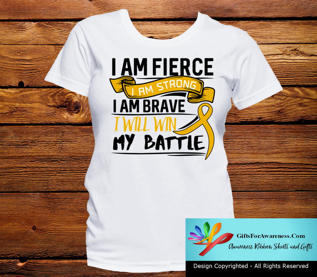 Appendix Cancer I Am Fierce Strong and Brave Shirts