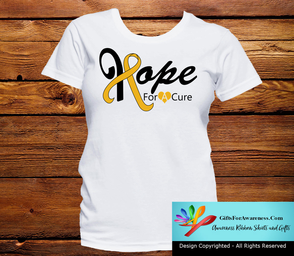 Appendix Cancer Hope For A Cure Shirts - GiftsForAwareness