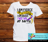 Bladder Cancer I Am Fierce Strong and Brave Shirts - GiftsForAwareness