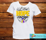 Bladder Cancer Love Hope Courage Shirts - GiftsForAwareness