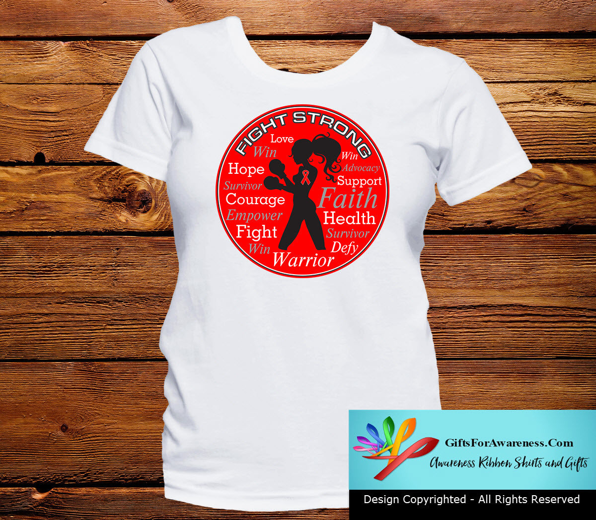 Blood Cancer Fight Strong Motto T-Shirts - GiftsForAwareness