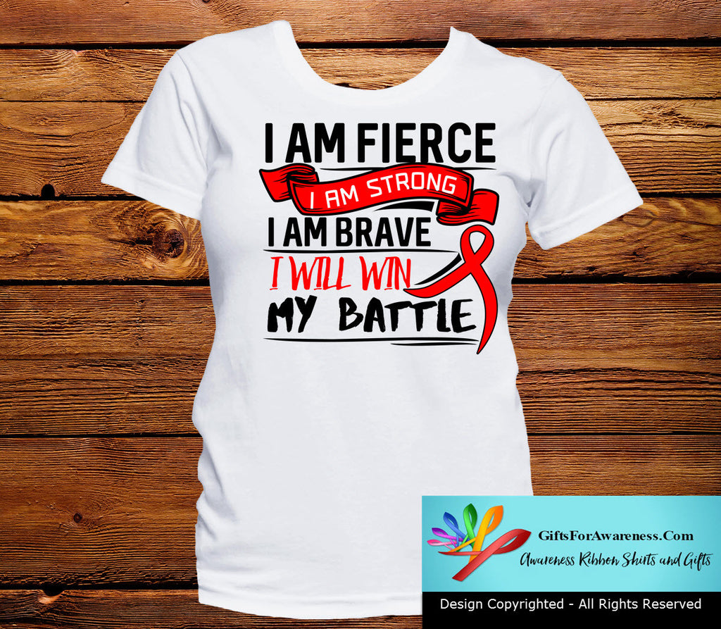 Blood Cancer I Am Fierce Strong and Brave Shirts