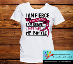 Brain Aneurysm I Am Fierce Strong and Brave Shirts - GiftsForAwareness