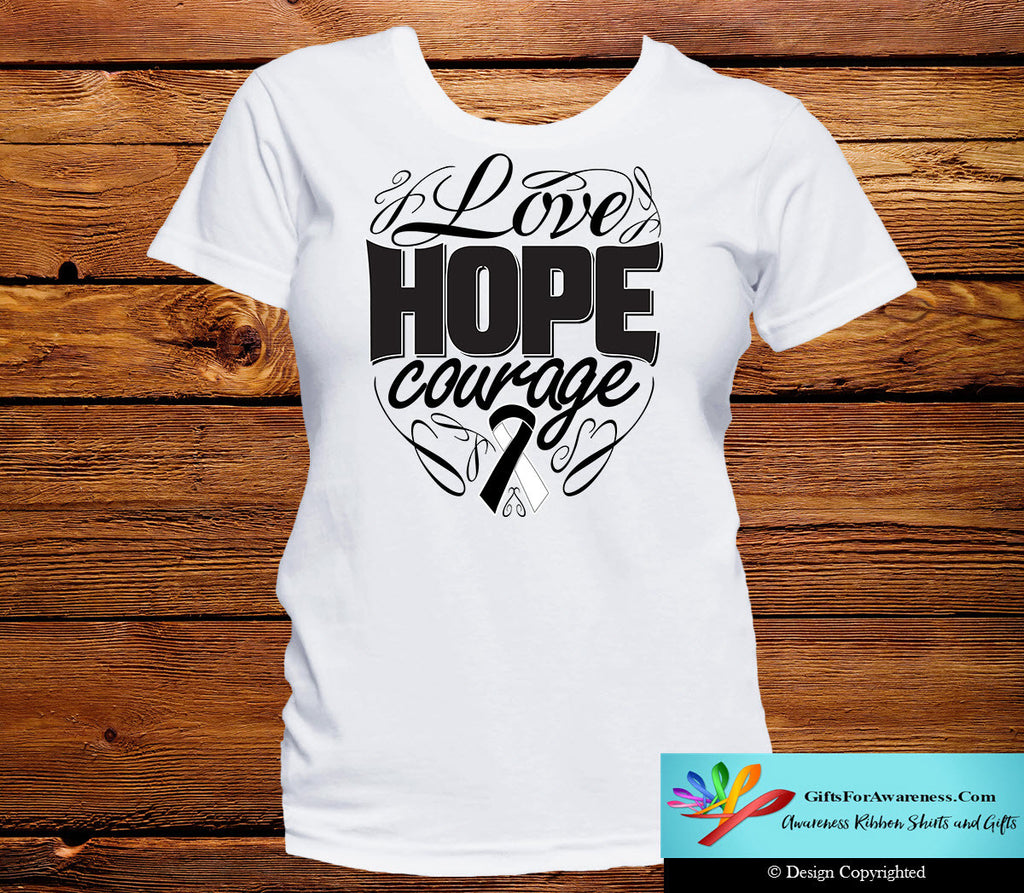 Carcinoid Cancer Love Hope Courage Shirts