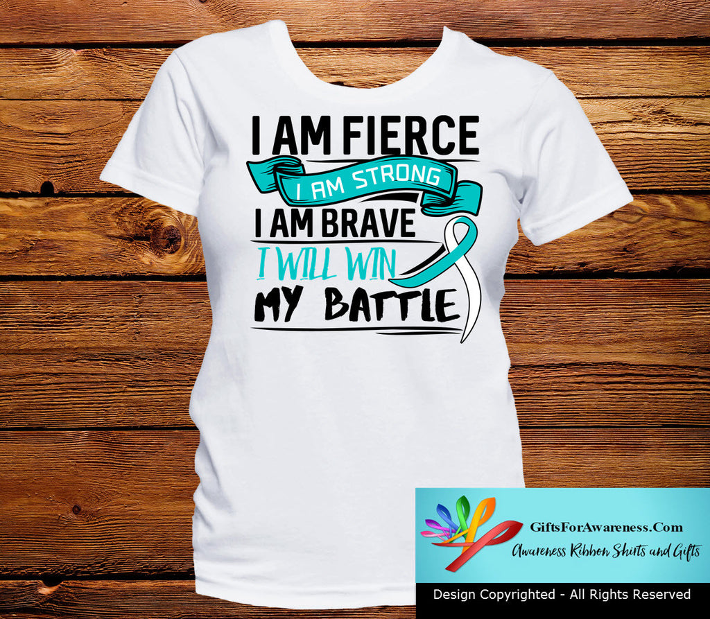 Cervical Cancer I Am Fierce Strong and Brave Shirts