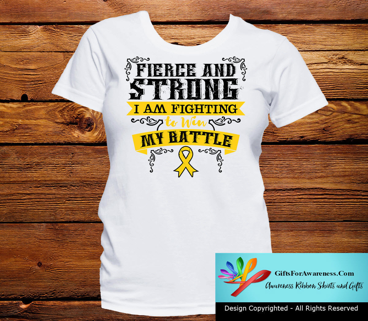 Childhood Cancer Fierce and Strong I'm Fighting to Win My Battle - GiftsForAwareness