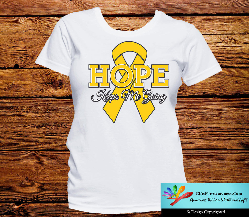 Childhood Cancer Hope Keeps Me Going Shirts