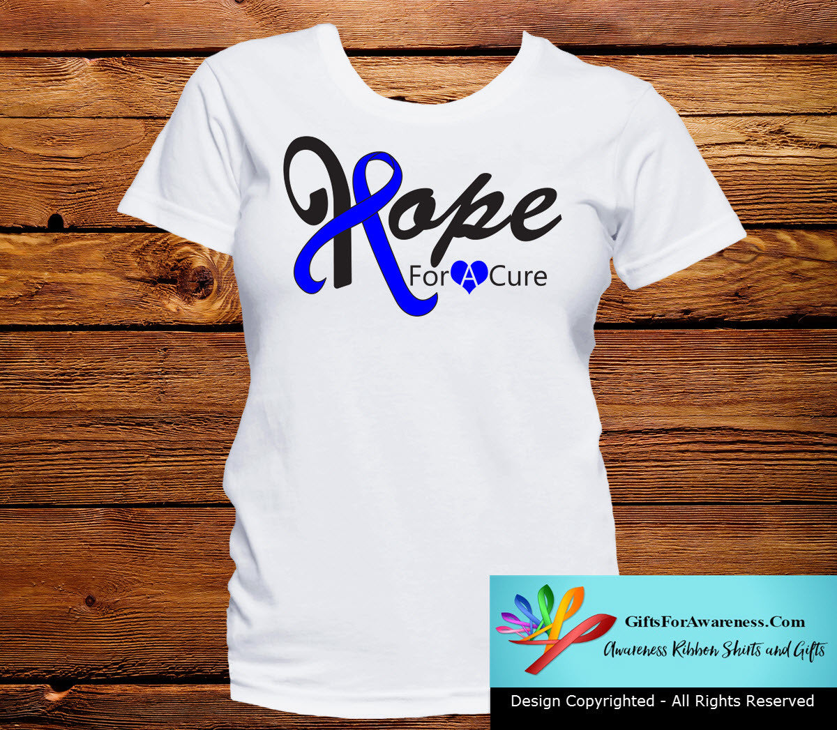 Colon Cancer Hope For A Cure Shirts - GiftsForAwareness