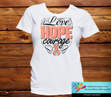 Endometrial Cancer Love Hope Courage Shirts - GiftsForAwareness