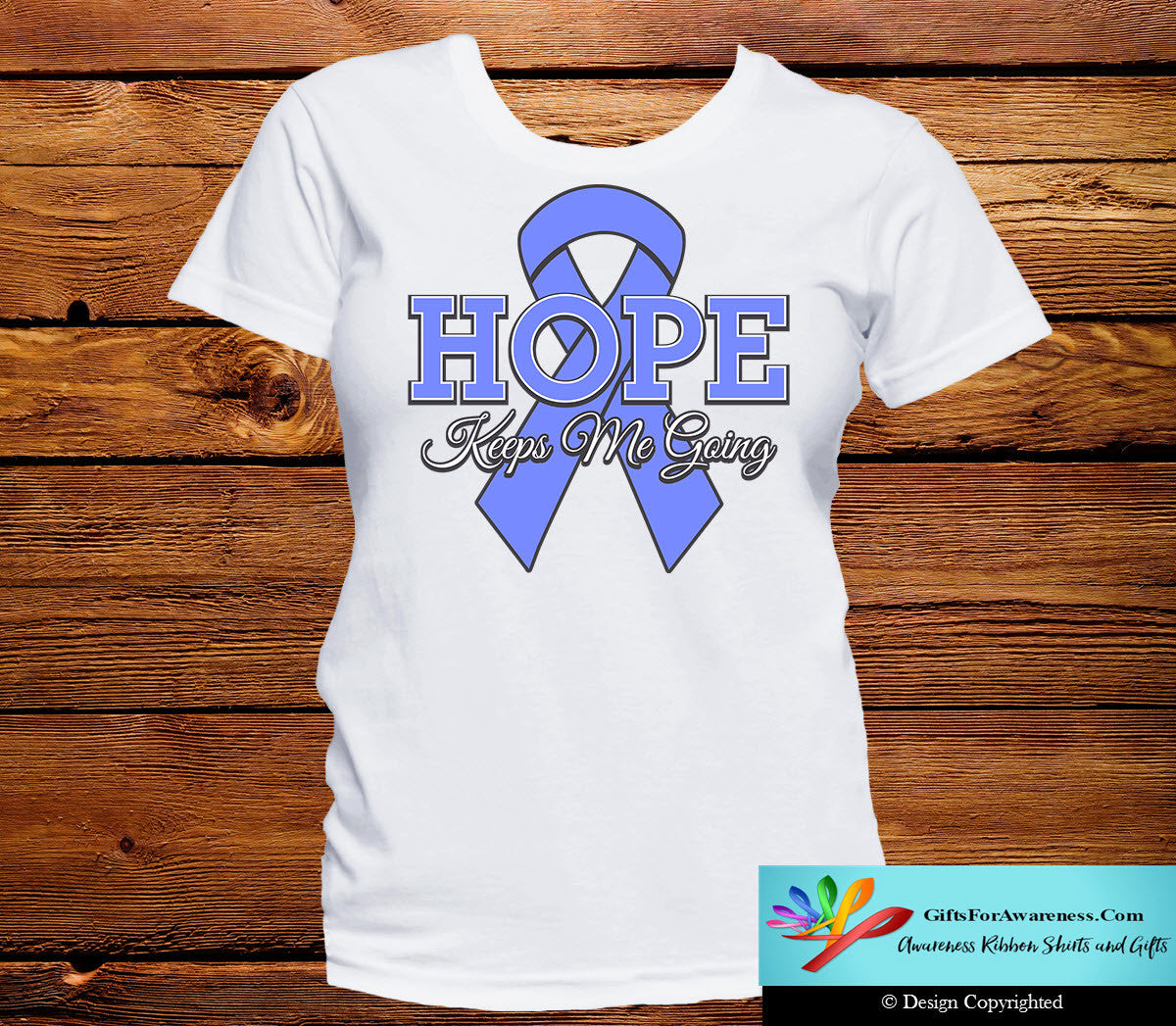 Esophageal Cancer Hope Keeps Me Going Shirts - GiftsForAwareness
