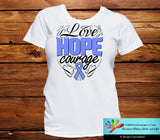 Esophageal Cancer Love Hope Courage Shirts - GiftsForAwareness