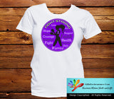 Fibromyalgia Fight Strong Motto T-Shirts - GiftsForAwareness