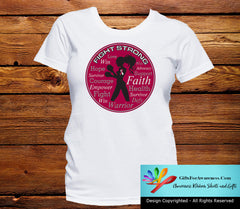 Head Neck Cancer Fight Strong Motto T-Shirts - GiftsForAwareness