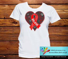Heart Disease Believe Heart Ribbon Shirts - GiftsForAwareness