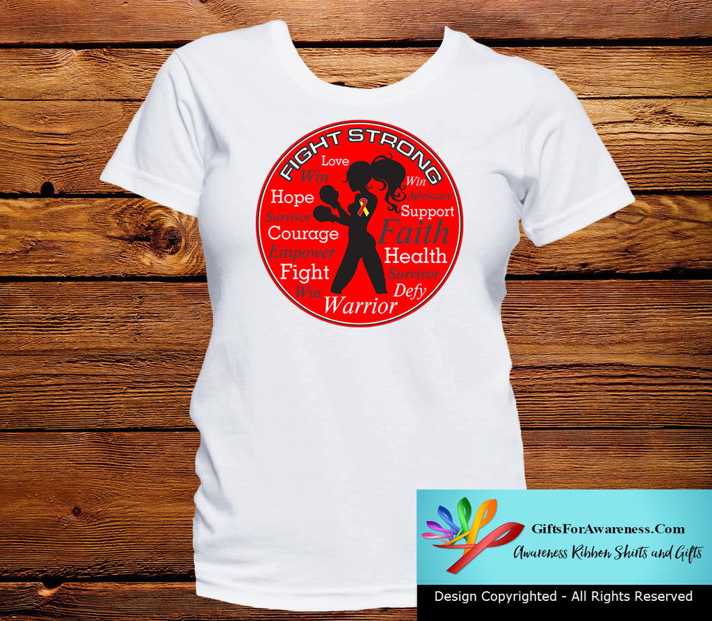 Hepatitis C Fight Strong Motto T-Shirts