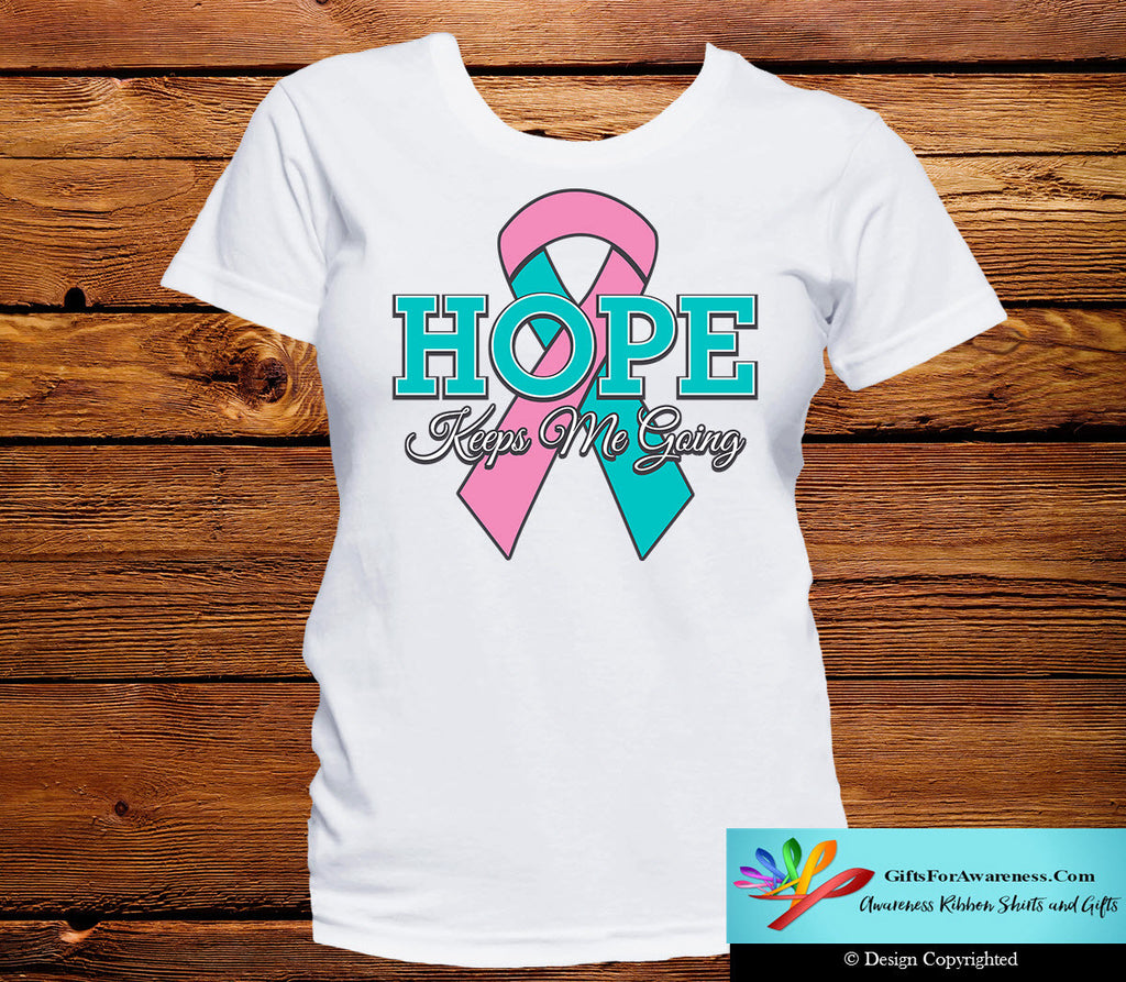 Hereditary Breast Cancer Hope Keeps Me Going Shirts