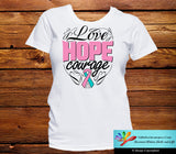 Hereditary Breast Cancer Love Hope Courage Shirts - GiftsForAwareness