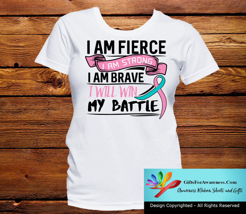 Hereditary Breast Cancer I Am Fierce Strong and Brave Shirts