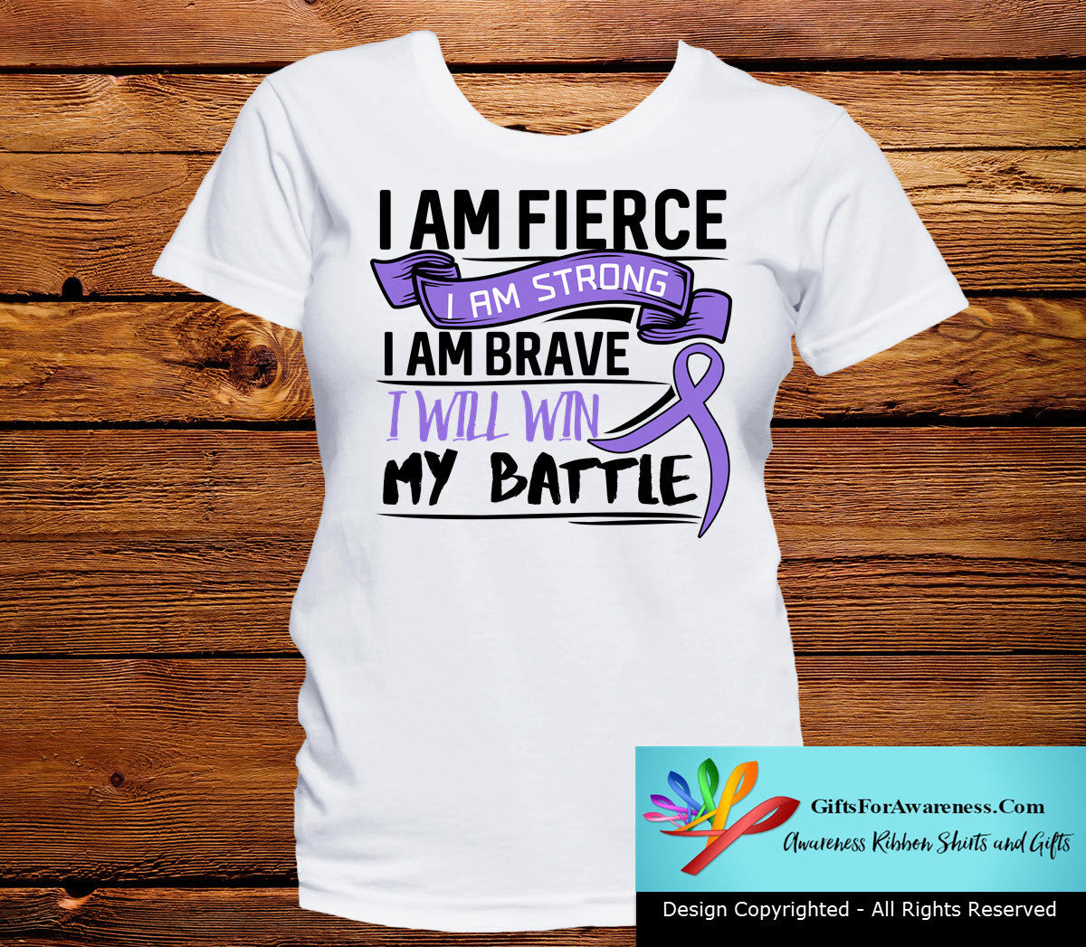 Hodgkins Lymphoma I Am Fierce Strong and Brave Shirts - GiftsForAwareness