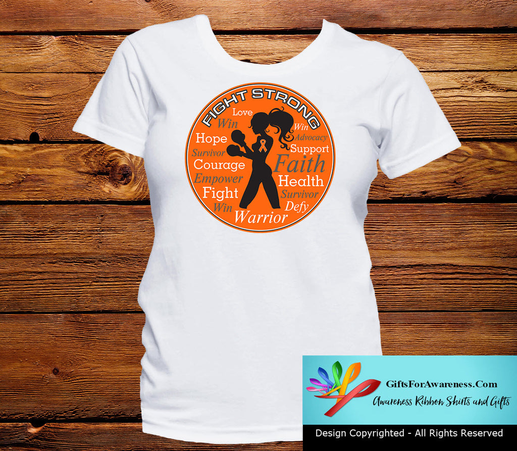 Kidney Cancer Fight Strong Motto T-Shirts