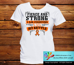 Leukemia Fierce and Strong I'm Fighting to Win My Battle - GiftsForAwareness
