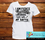 Lung Cancer I Am Fierce Strong and Brave Shirts - GiftsForAwareness