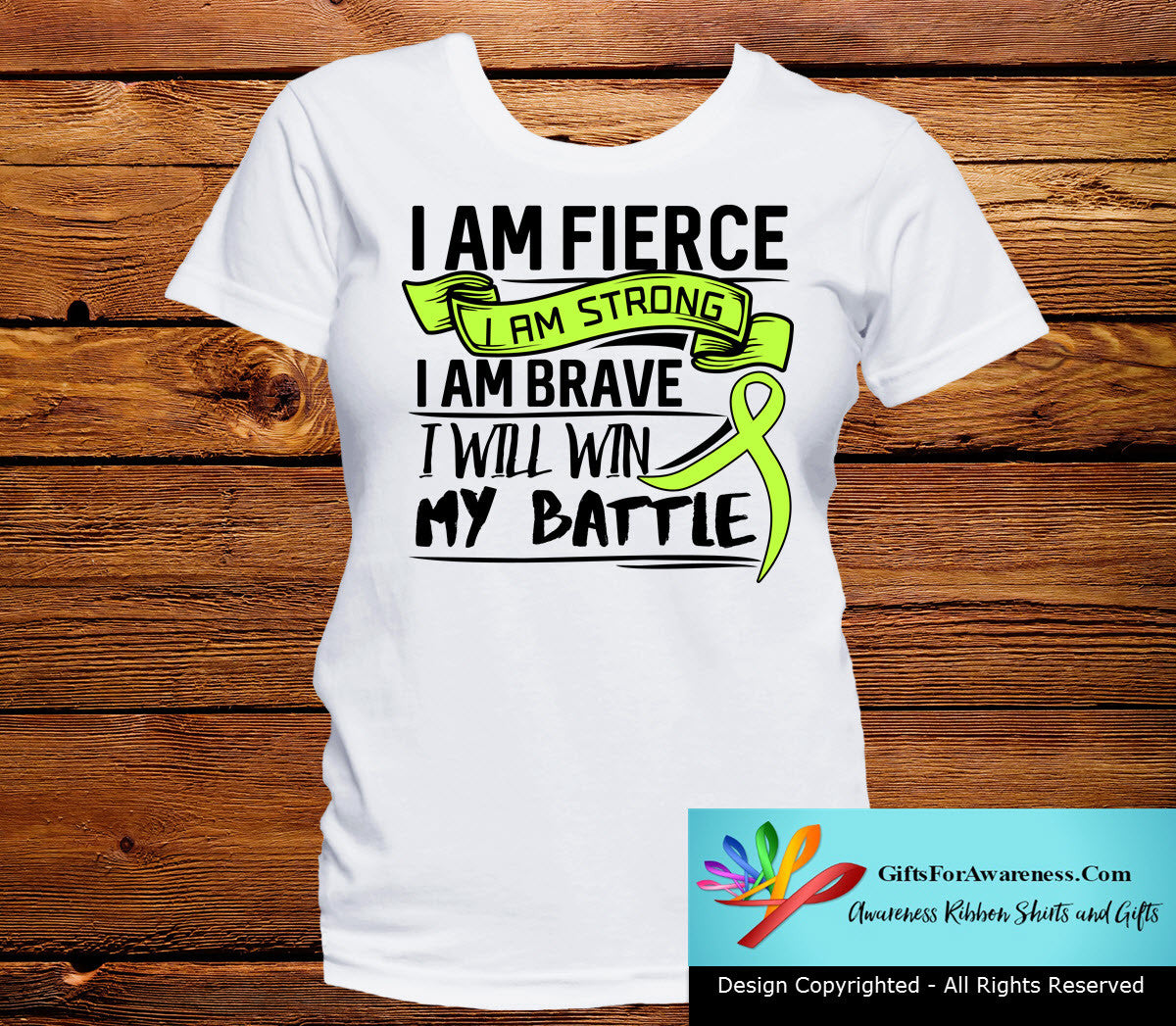 Lyme Disease I Am Fierce Strong and Brave Shirts - GiftsForAwareness