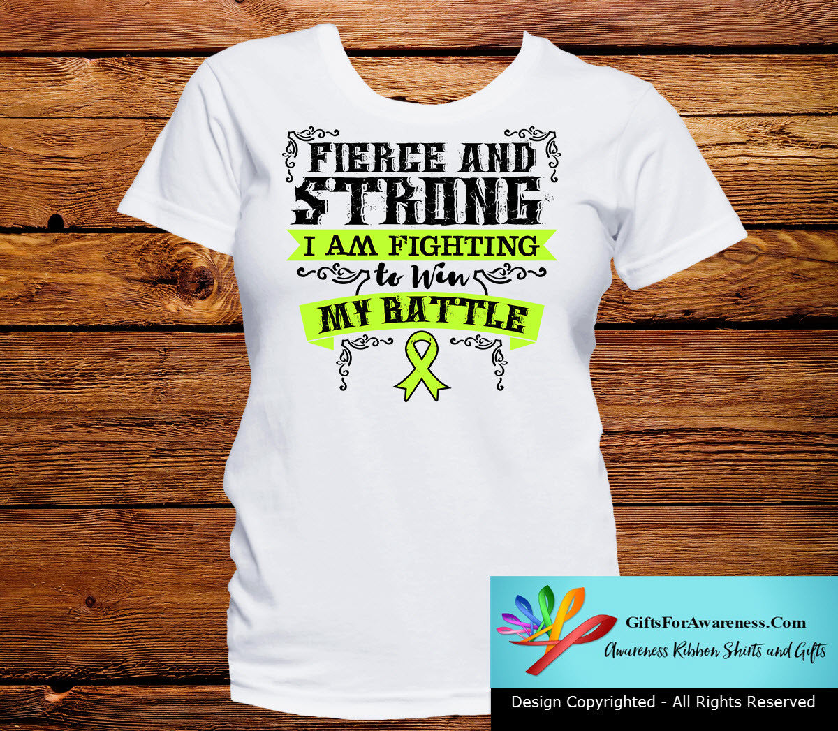 Lymphoma Fierce and Strong I'm Fighting to Win My Battle - GiftsForAwareness