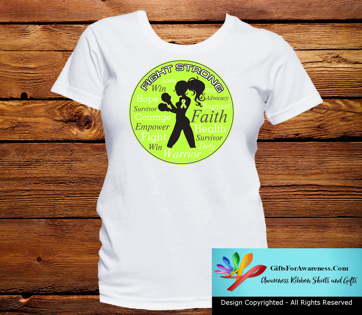 Lymphoma Fight Strong Motto T-Shirts - GiftsForAwareness