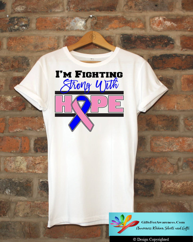 Male Breast Cancer I'm Fighting Strong With Hope Shirts