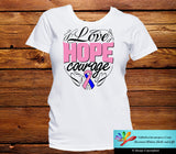 Male Breast Cancer Love Hope Courage Shirts - GiftsForAwareness