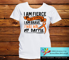 Multiple Sclerosis I Am Fierce Strong and Brave Shirts - GiftsForAwareness