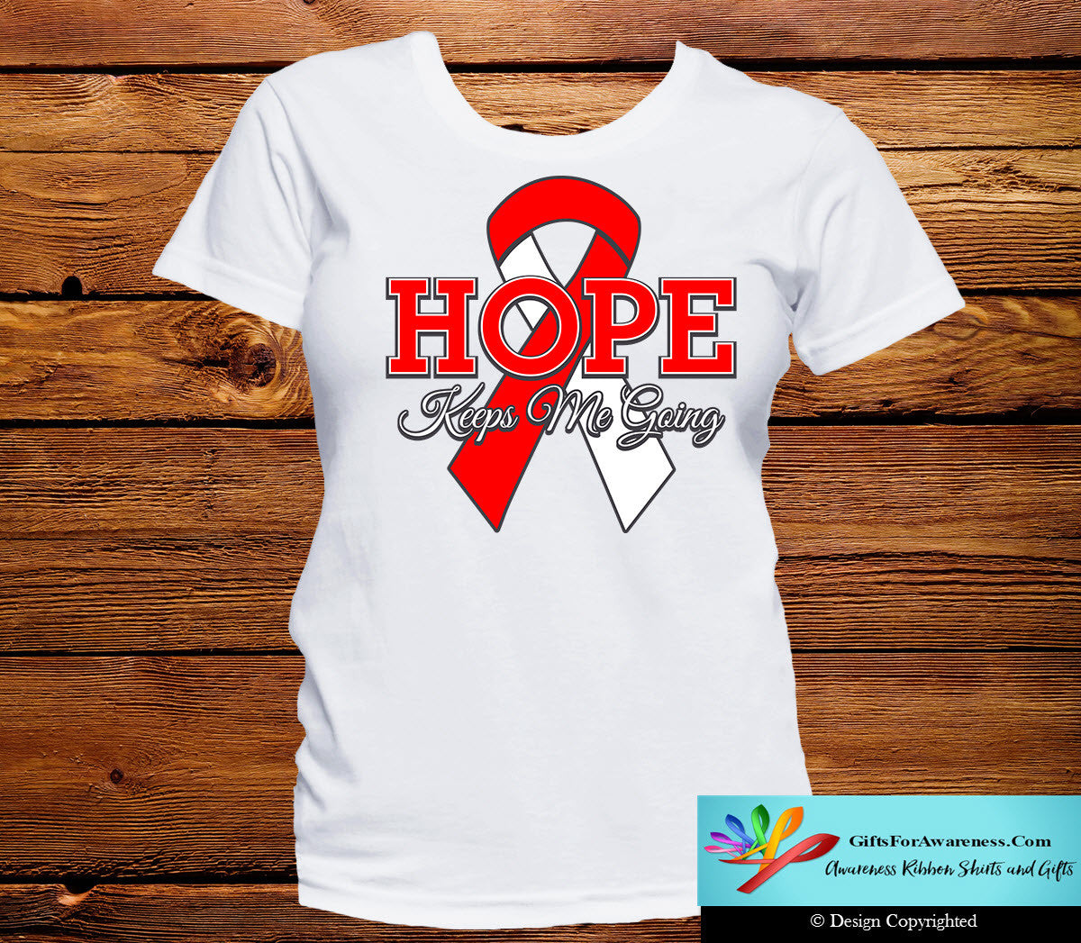 Oral Cancer Hope Keeps Me Going Shirts - GiftsForAwareness